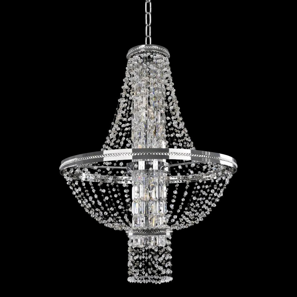 Capri 31 Inch Pendant – Crystal+Form Allegri Crystal Lighting