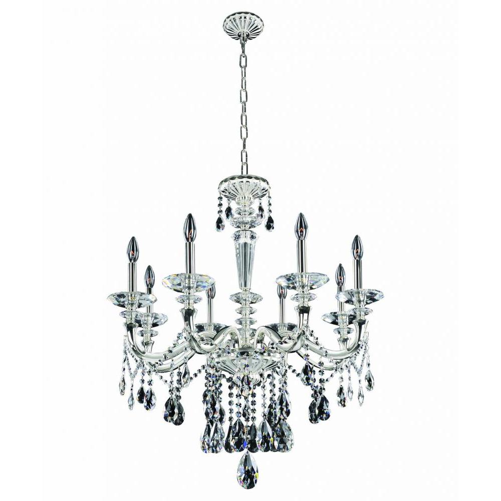 Jolivet 8 Light Chandelier – Crystal+Form Allegri Crystal Lighting