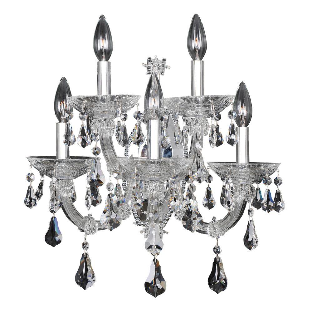 Brahms 5 Light Wall Bracket – Crystal+Form Allegri Crystal Lighting