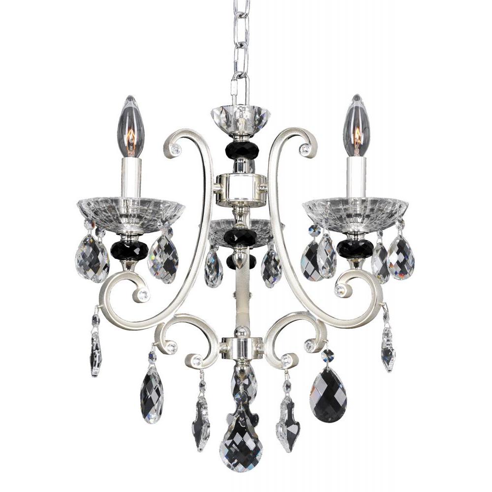 Bedetti 3 Light Chandelier – Crystal+Form Allegri Crystal Lighting