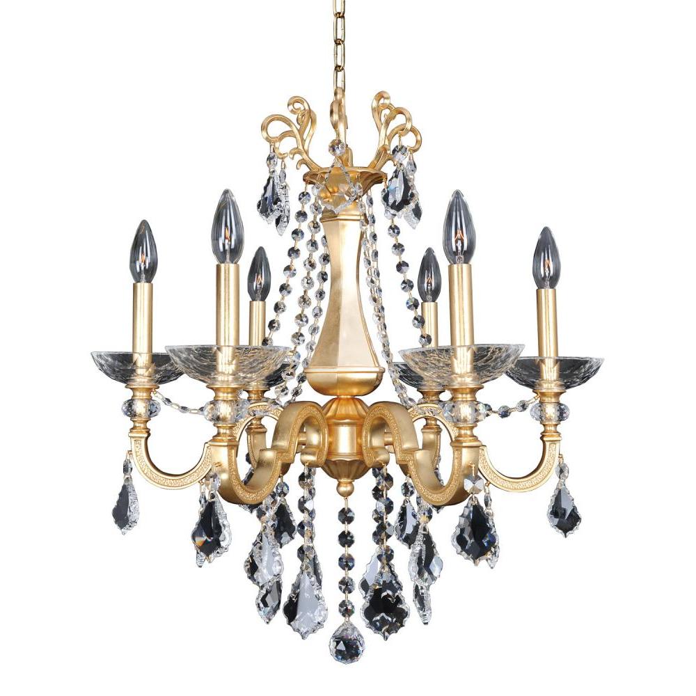 Barret 6 Light Chandelier – Crystal+Form Allegri Crystal Lighting