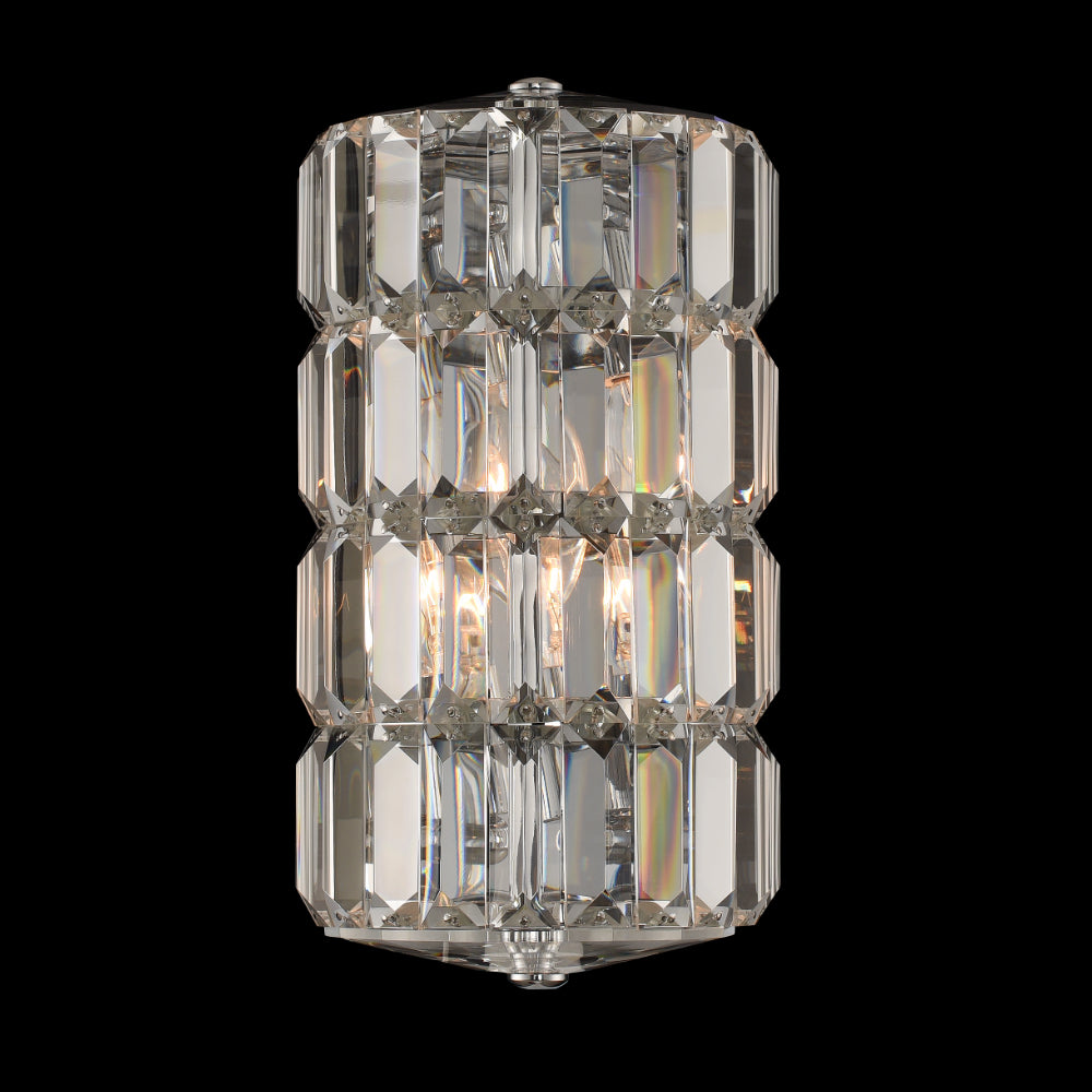 Julien Small Wall Sconce – Polished Chrome by Allegri Crystal – Crystal+Form Allegri Crystal Lighting