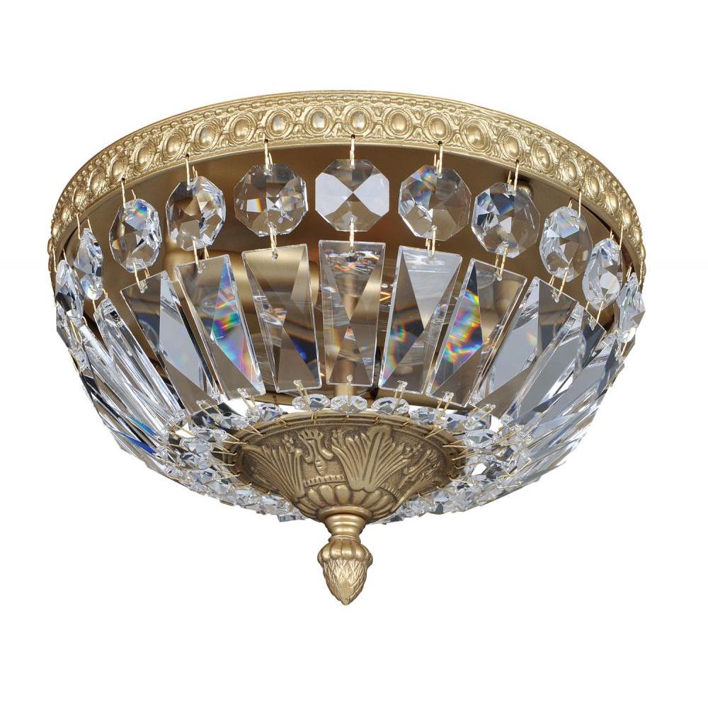 Lemire 2 Light Flush Mount – Crystal+Form Allegri Crystal Lighting