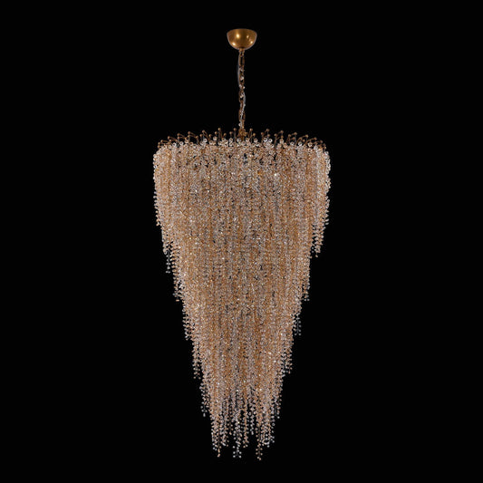 Fuji Foyer Entry Light Pendant Chandelier – True Brass