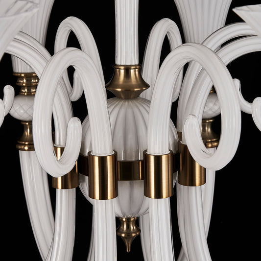 Bianca 42 inch Luxury Crystal Chandelier - Winter White