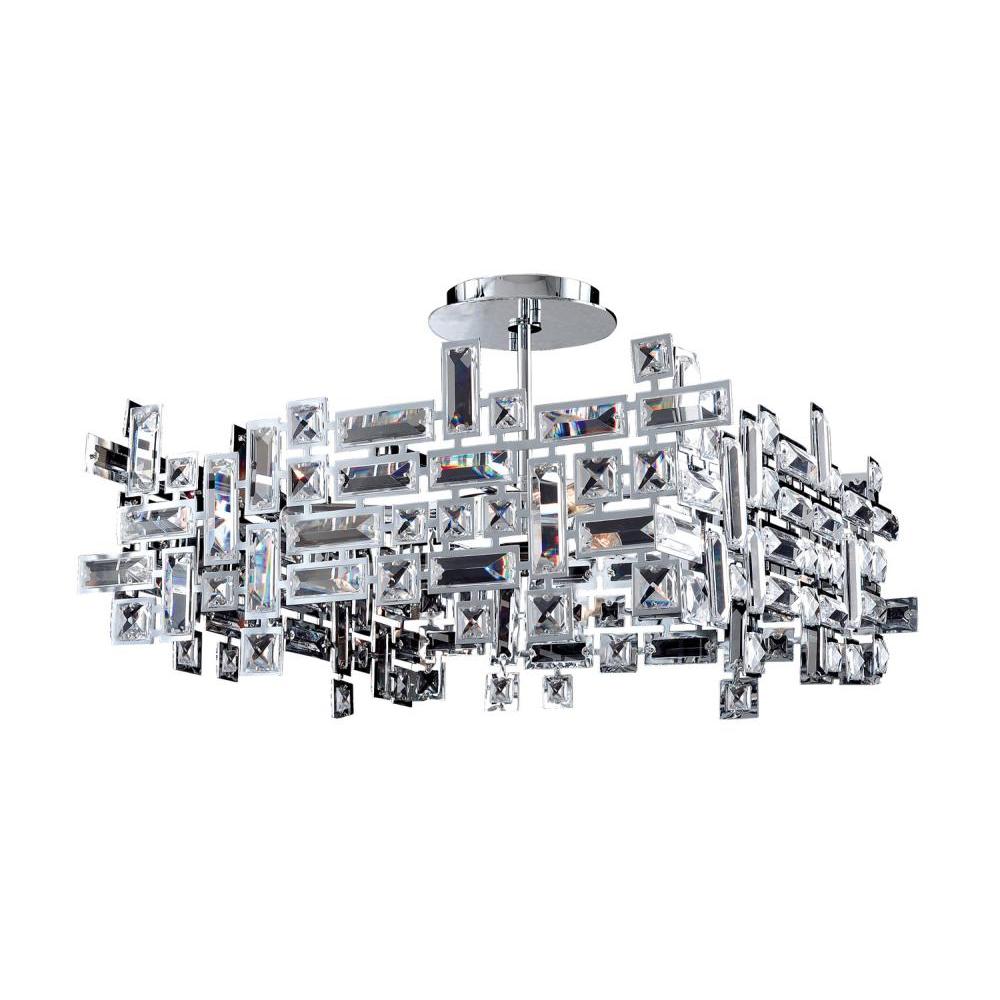 Vermeer 21 Inch Square Pendant – Crystal+Form Allegri Crystal Lighting