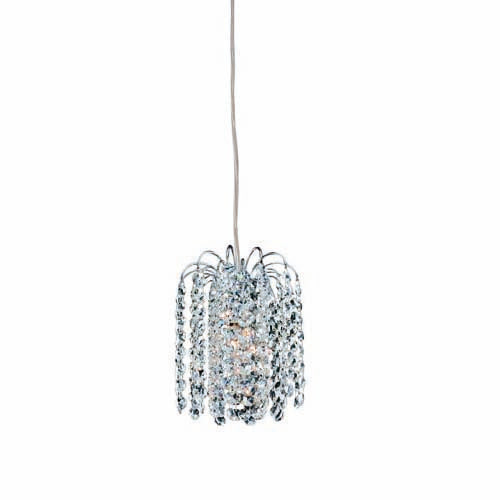 Milieu 1 Light Mini Pendant – Polished Chrome by Allegri Crystal