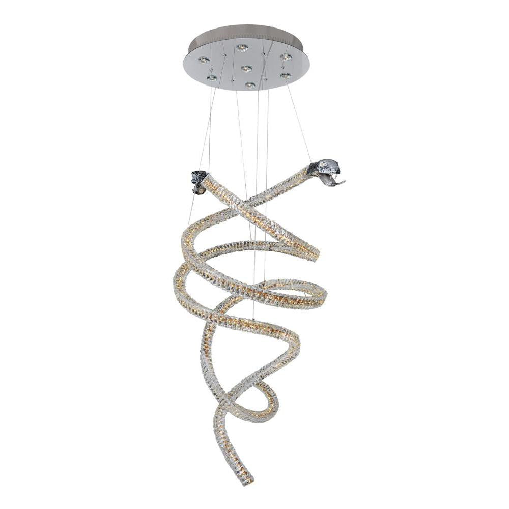 Ravina 7 Light + LED Convertible Chandelier - Flush Mount – Crystal+Form Allegri Crystal Lighting