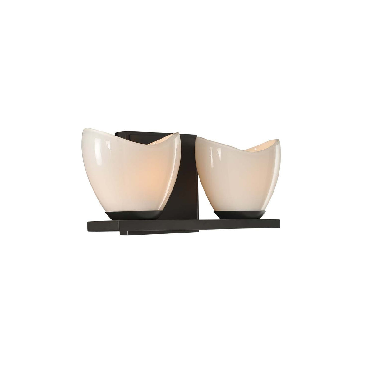 Vero 13-in 2 Light Socket English Bronze Bath Wall Sconce