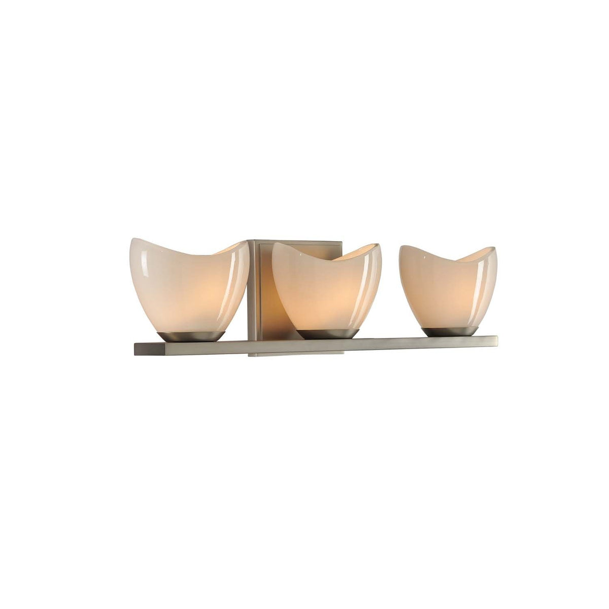Vero 20-in 3 Light Socket Satin Nickel Vanity Light