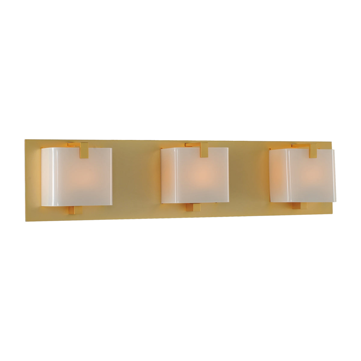 Meridian 22-in 3 Light Socket Gold Vanity Light