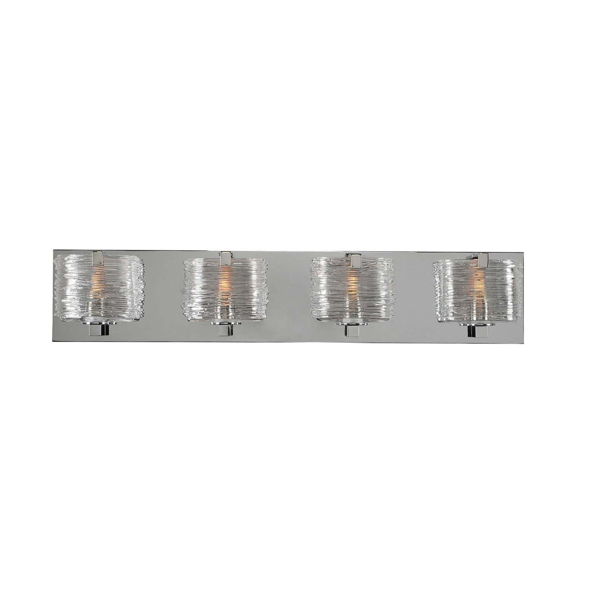 South Bay 26-in 4 Light Socket Polished Chrome Vanity Light