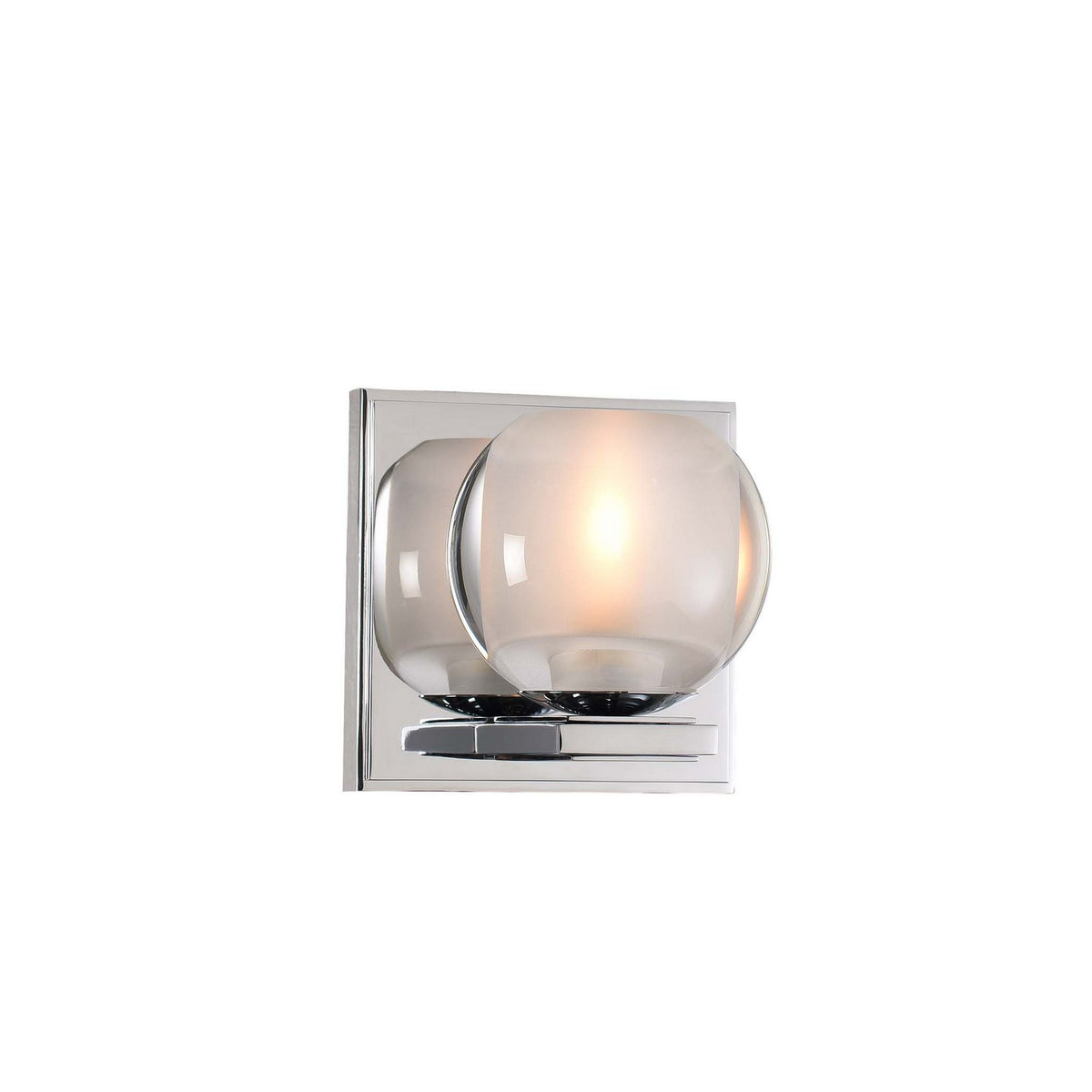 Corona 5-in 1 Light Socket Polished Chrome Bath Wall Sconce