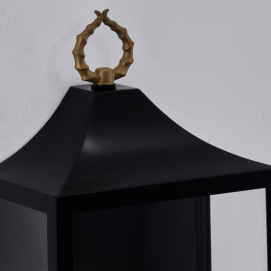 Marge 18-in 1 Light Socket Matte Black Outdoor Wall Sconce