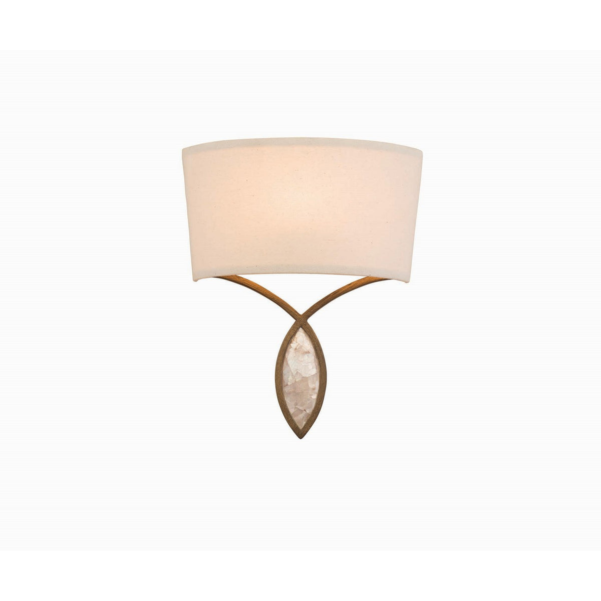 Sayville 12-in 1 Light Socket Distressed Gold Wall Sconce