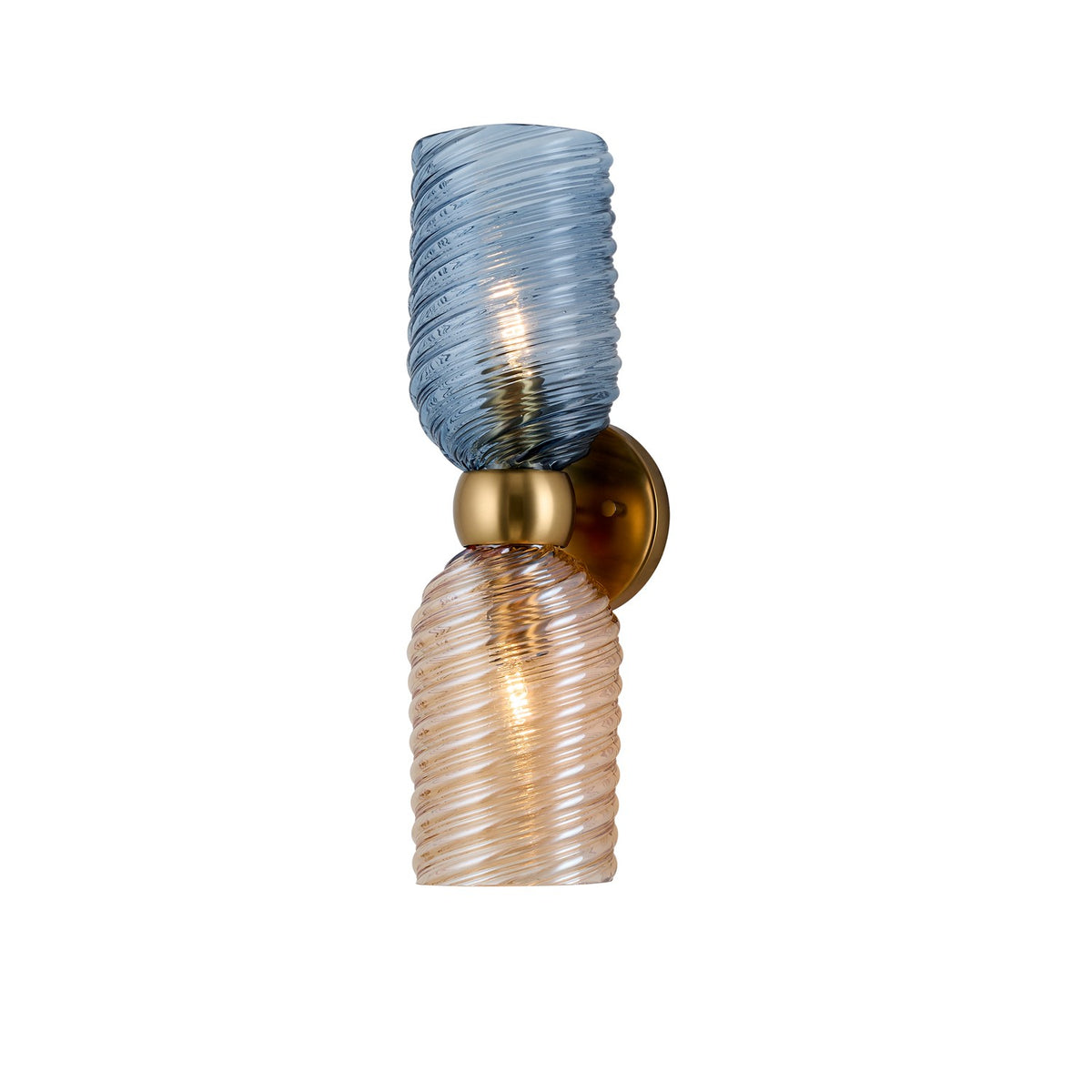 Azul 18-in 2 Light Socket Aged Gold Wall Sconce