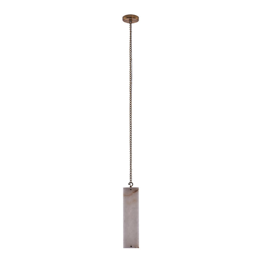 Vertical 1-in 1 Light LED Winter Brass Pendant