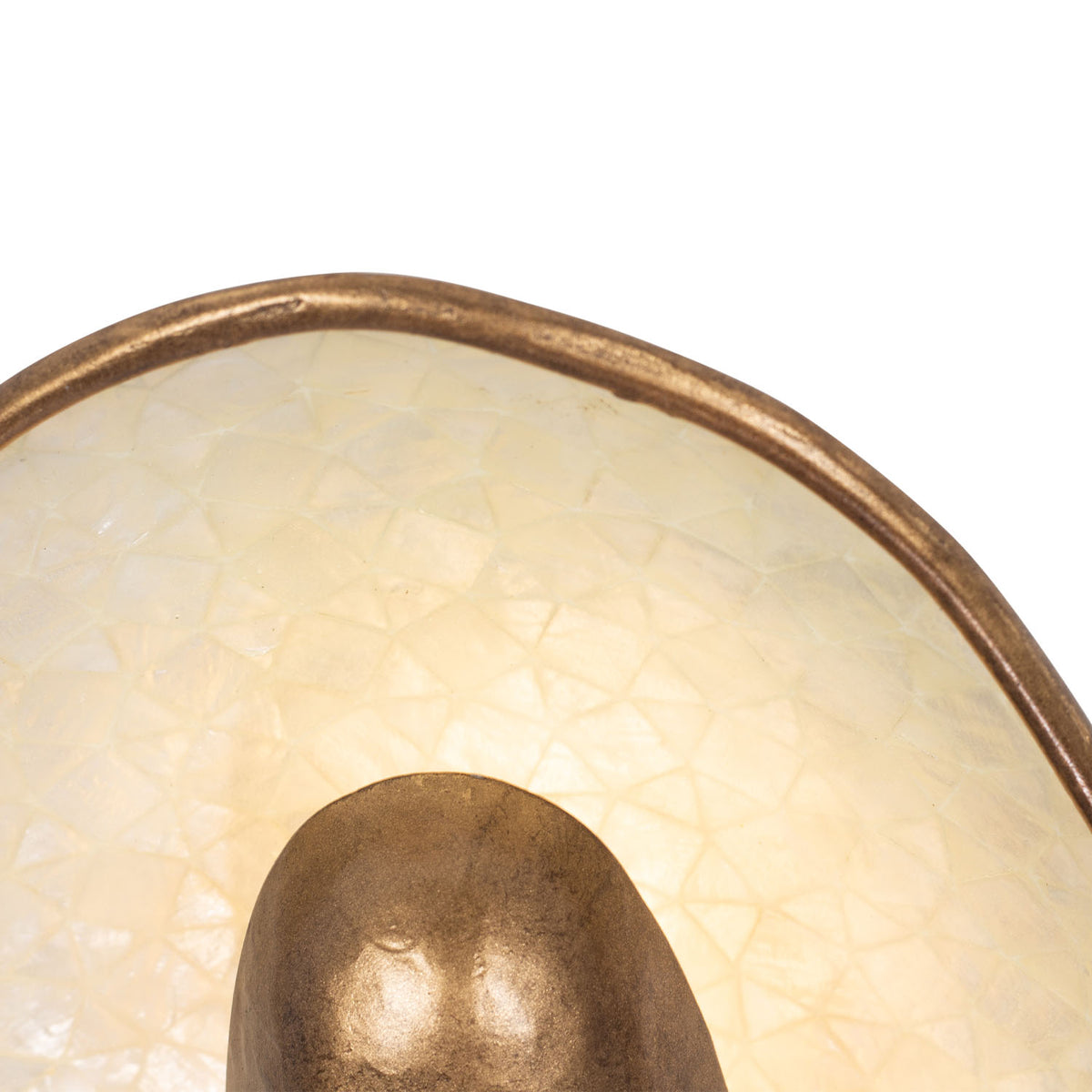 Spat 24-in 3 Light LED Pearlized Antique Brass Flush Mount