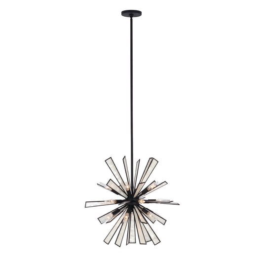 Radiance 26-in 18 Light Socket Matte Black Pendant