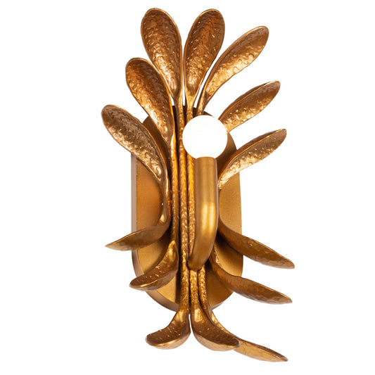 Botanica 16-in 1 Light Socket Warm Gold Wall Sconce