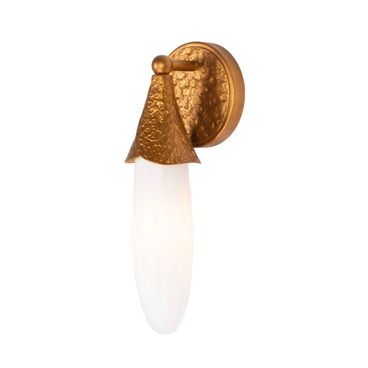 Bougainvillea 13.5-in 1 Light Socket Warm Gold Wall Sconce