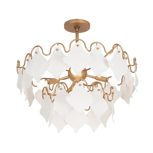 Manta 26-in 4 Light Socket Modern Gold Pendant
