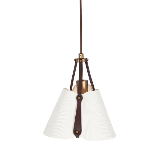 Embrace 12-in 1 Light Socket Pearlized Antique Brass Pendant