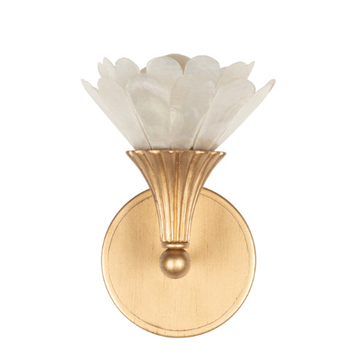 Flora 9-in 1 Light Socket Modern Gold Wall Sconce