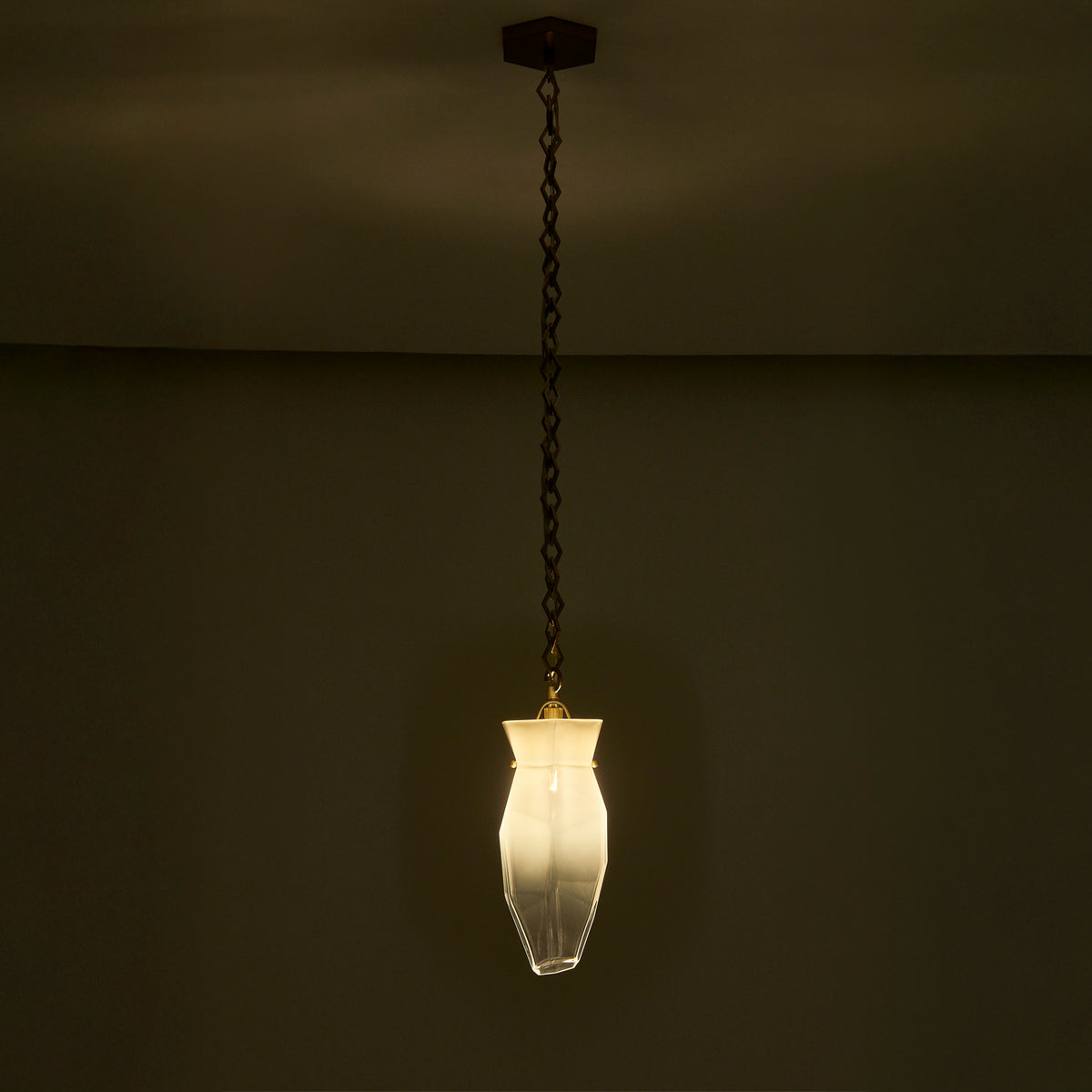 Bolsa 6.50-in 1 Light Socket Winter Brass Pendant