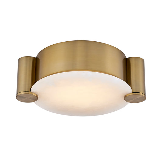 Lumba 14-in 1 Light LED Winter Brass Flush Mount