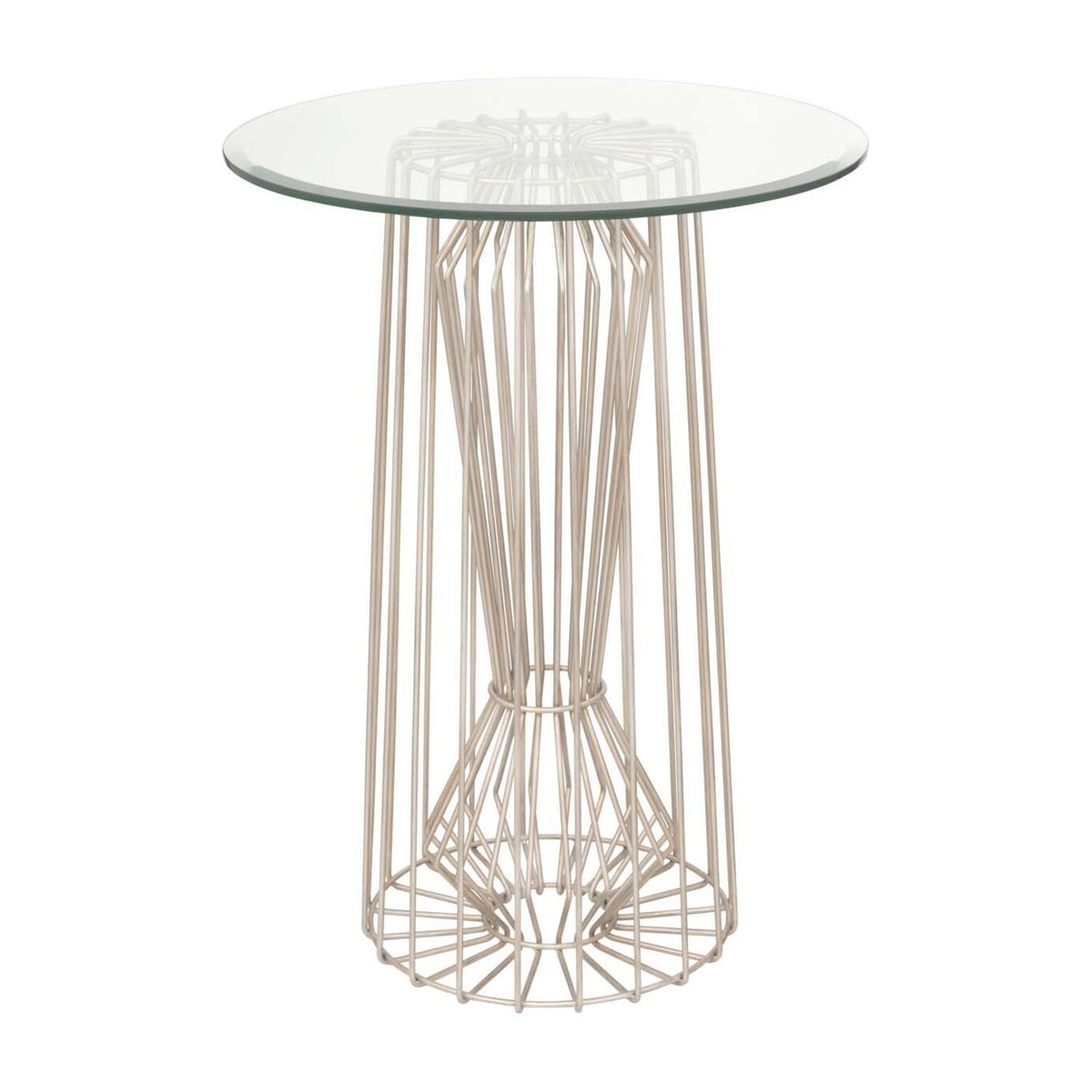 Metro 30-in Pearl Silver Table