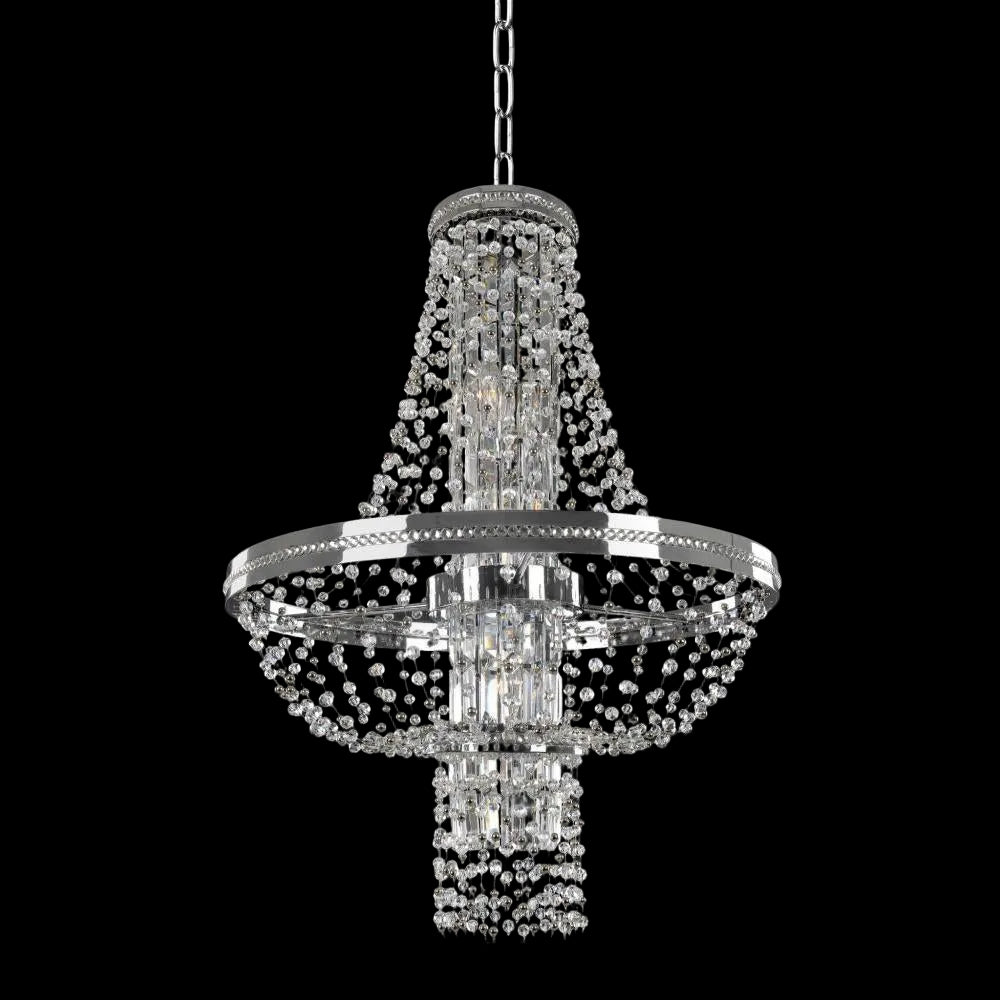 Capri 24 Inch Pendant – Crystal+Form Allegri Crystal Lighting