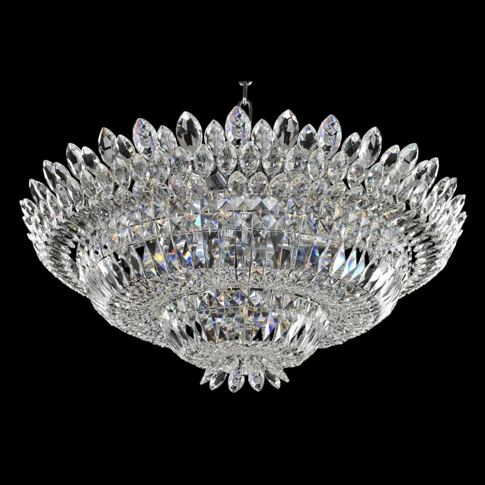 Belluno Firenze Clear Crystal Ceiling Light 33 inch Flush Mount – Crystal+Form Allegri Crystal Lighting