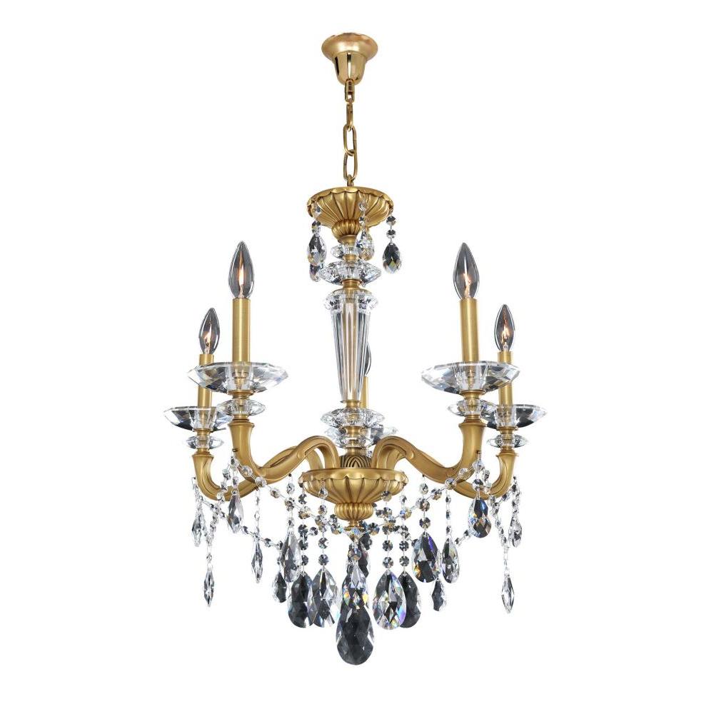 Jolivet 5 Light Chandelier – Crystal+Form Allegri Crystal Lighting