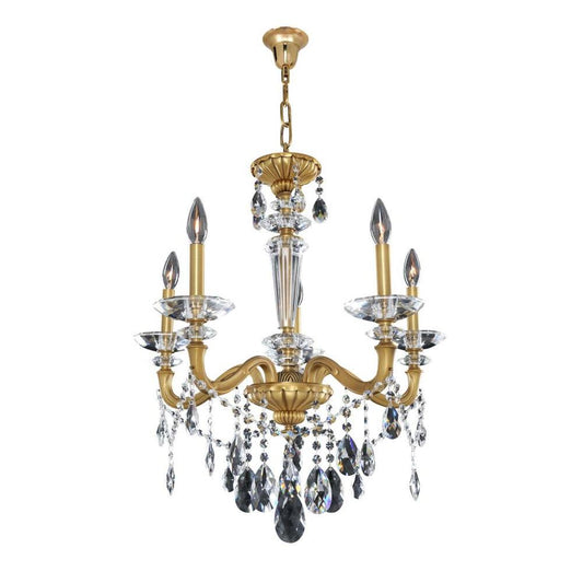 Jolivet 5 Light Chandelier – Crystal+Form Allegri Crystal Lighting