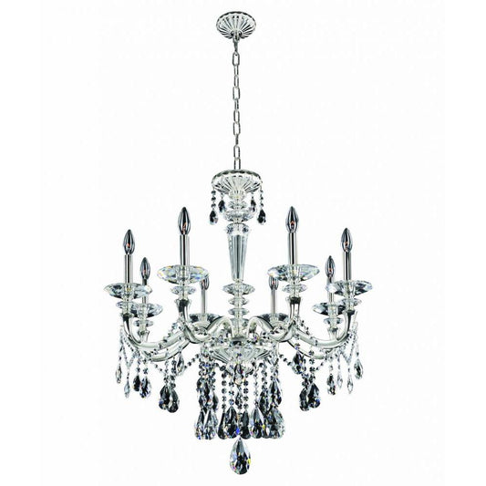 Jolivet 8 Light Chandelier – Crystal+Form Allegri Crystal Lighting