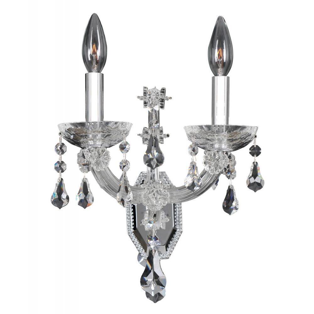 Brahms 2 Light Wall Bracket – Crystal+Form Allegri Crystal Lighting