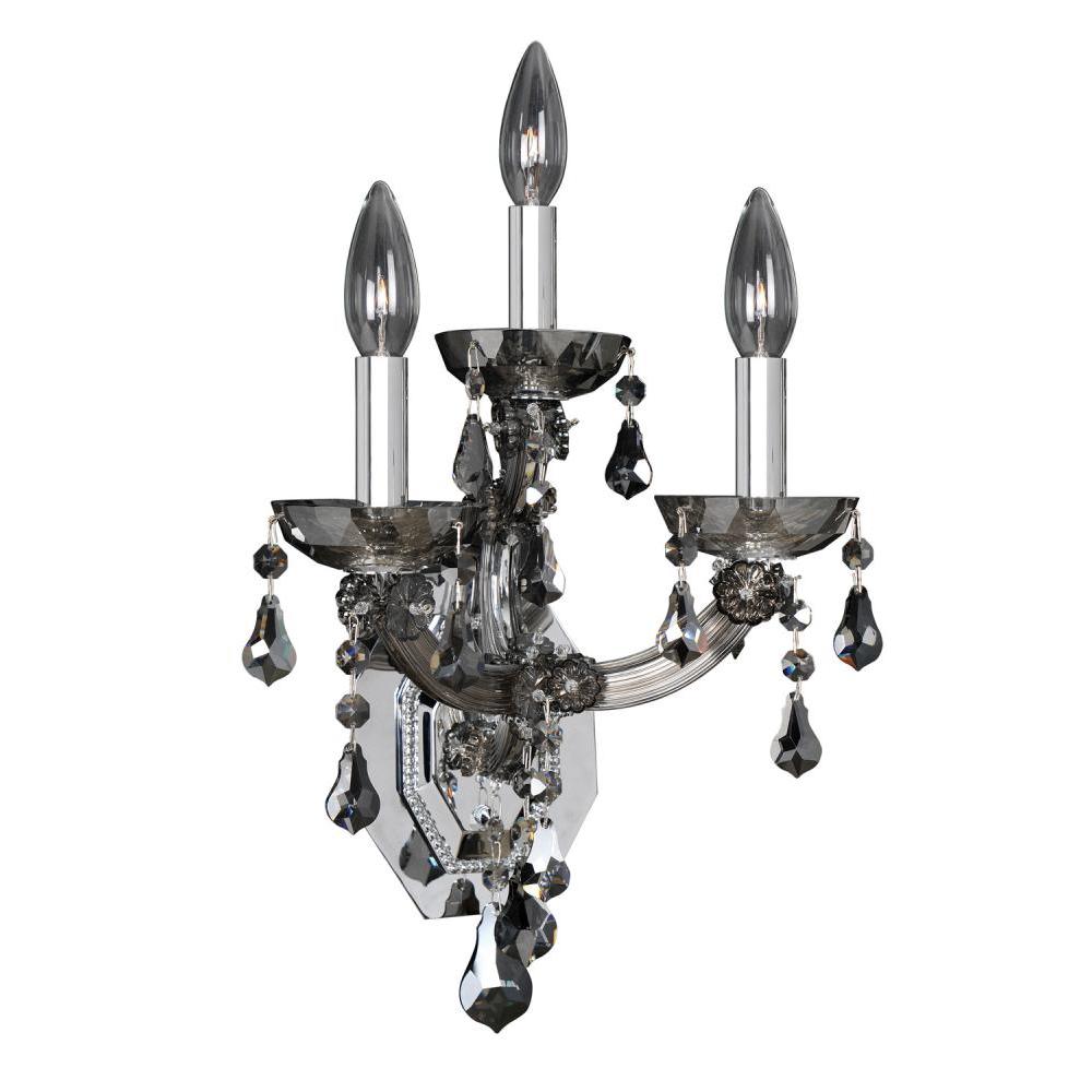 Brahms 3 Light Wall Bracket – Crystal+Form Allegri Crystal Lighting