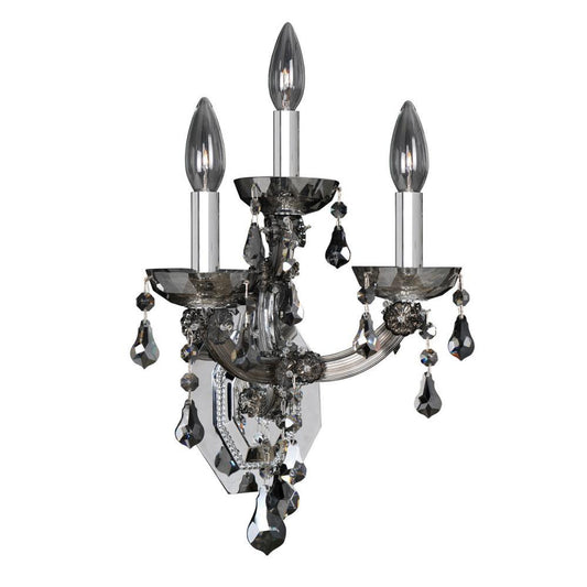 Brahms 3 Light Wall Bracket – Crystal+Form Allegri Crystal Lighting