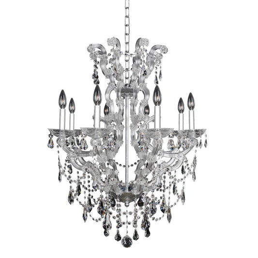 Brahms 8 Light Chandelier – Crystal+Form Allegri Crystal Lighting