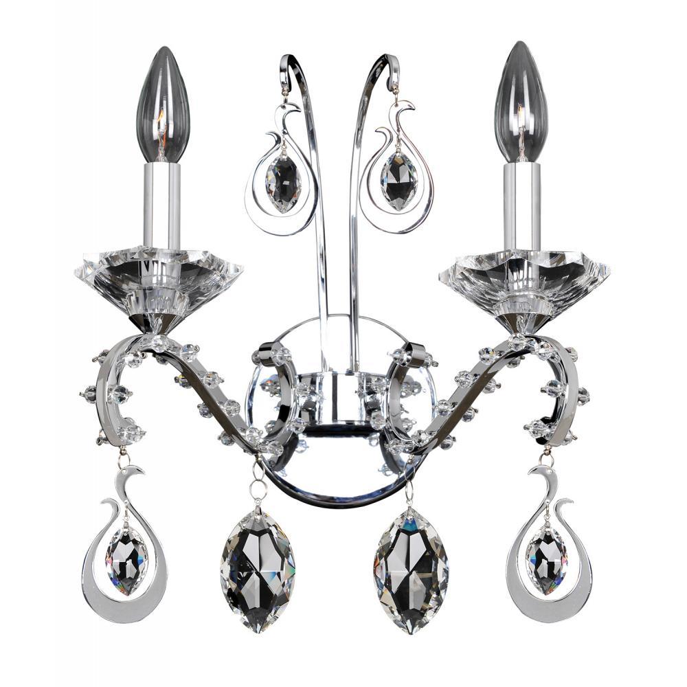 Torrelli 2 Light Wall Bracket – Crystal+Form Allegri Crystal Lighting