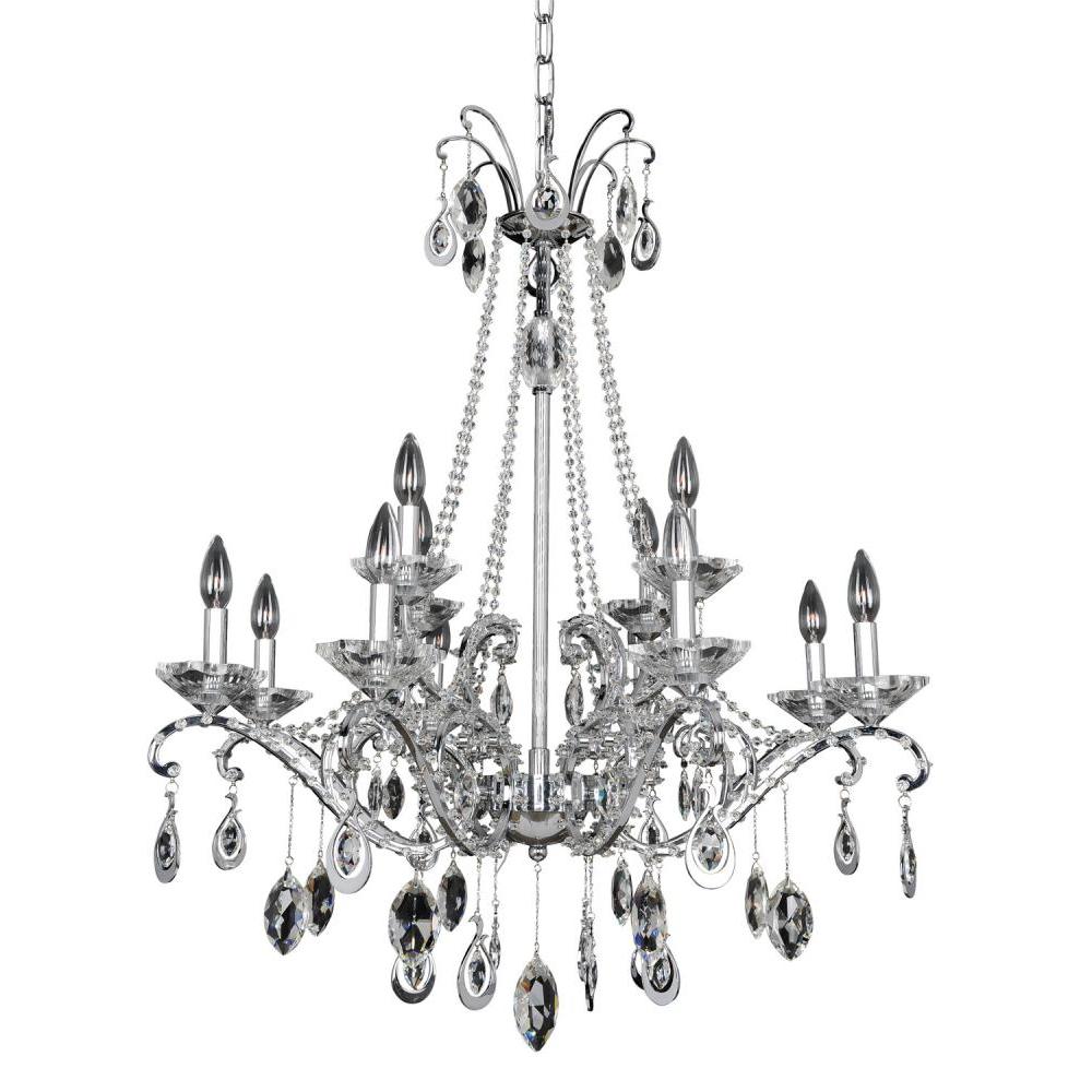Torrelli (8+4) Light 2 Tier Chandelier – Crystal+Form Allegri Crystal Lighting