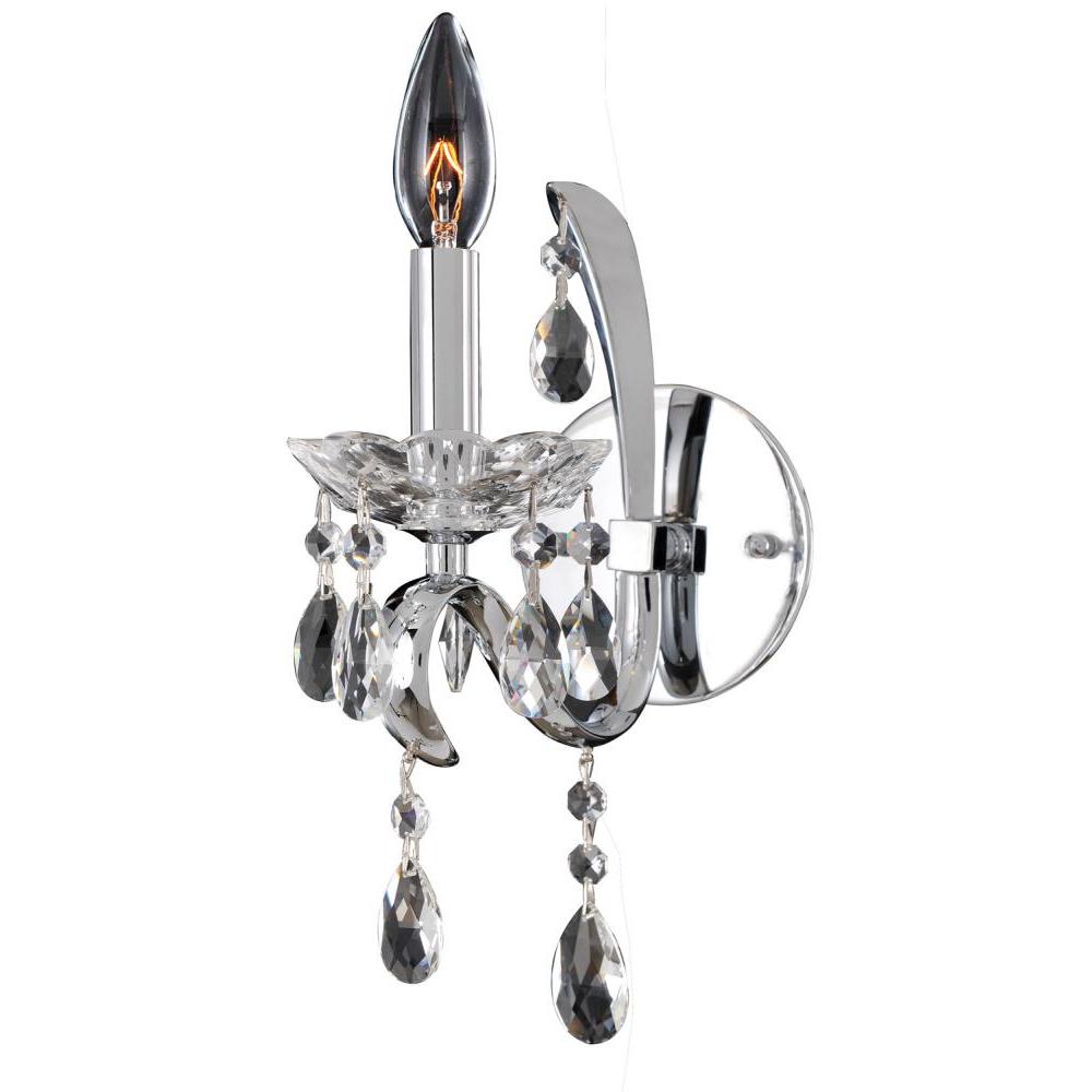 Catalani 1 Light Wall Bracket – Crystal+Form Allegri Crystal Lighting