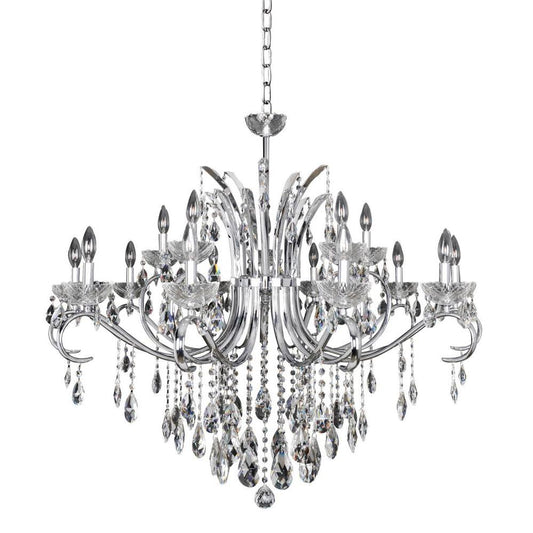 Catalani 15 Light Chandelier – Crystal+Form Allegri Crystal Lighting