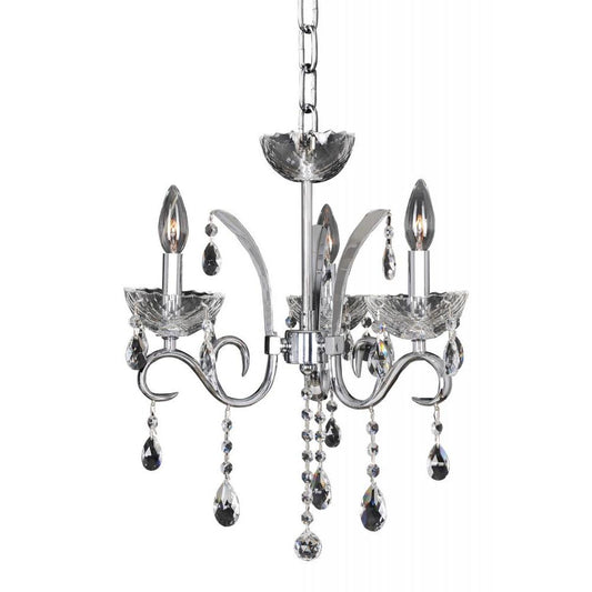 Catalani 3 Light Chandelier – Crystal+Form Allegri Crystal Lighting