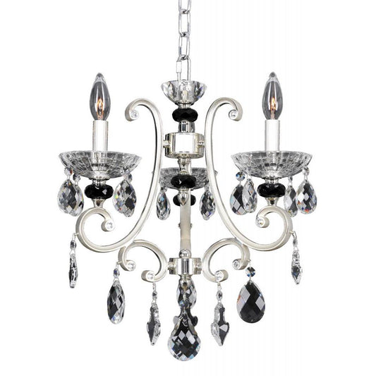 Bedetti 3 Light Chandelier – Crystal+Form Allegri Crystal Lighting