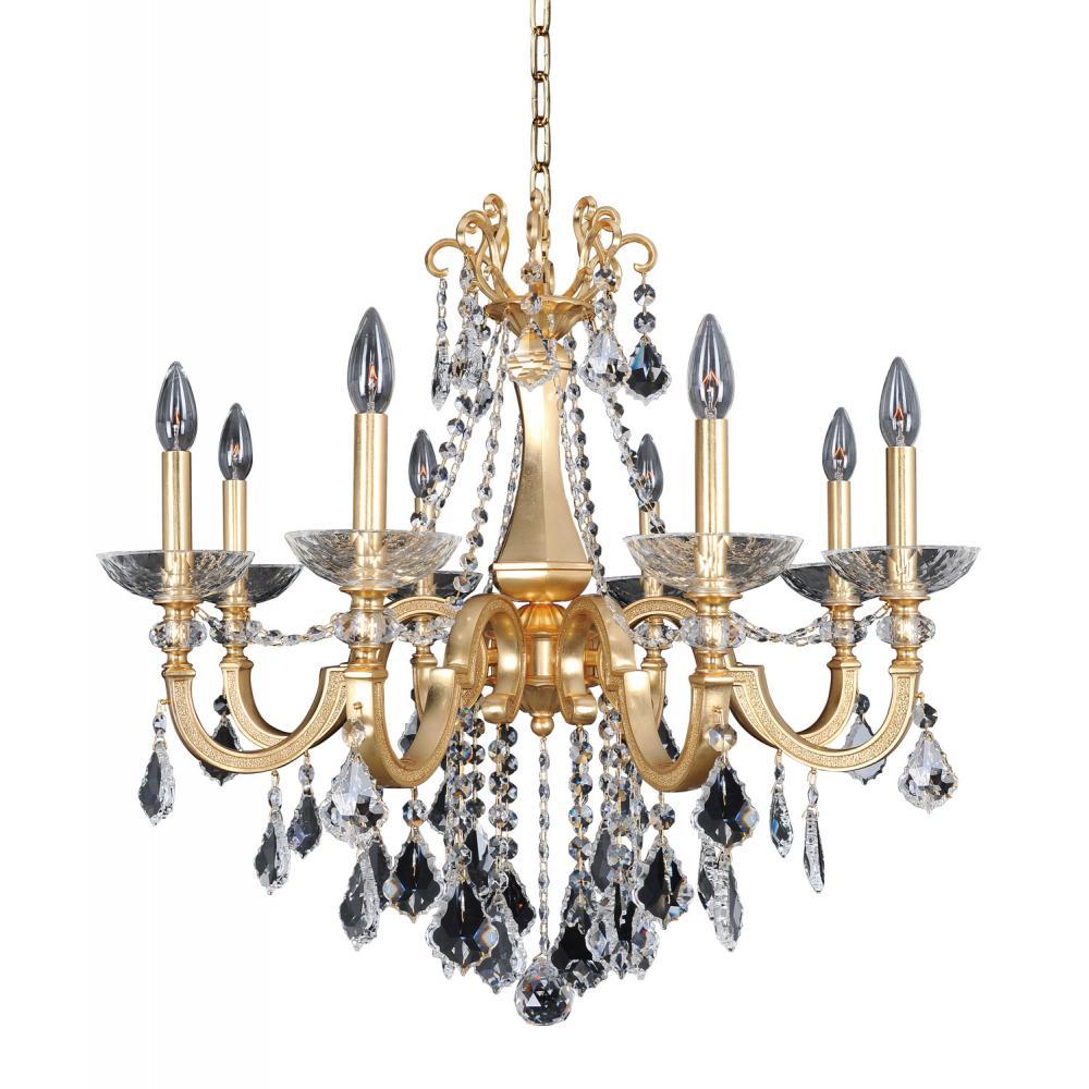 Barret 8 Light Chandelier – Crystal+Form Allegri Crystal Lighting