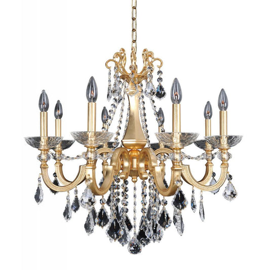 Barret 8 Light Chandelier – Crystal+Form Allegri Crystal Lighting
