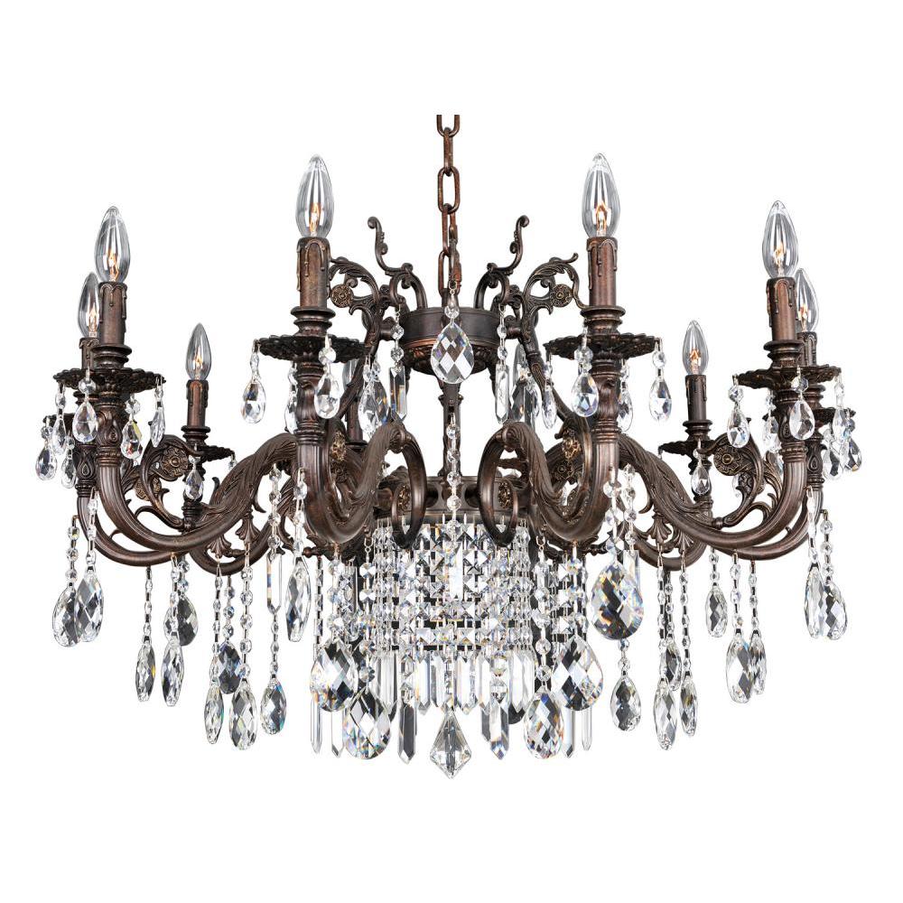 Avelli 10 Light Chandelier – Crystal+Form Allegri Crystal Lighting
