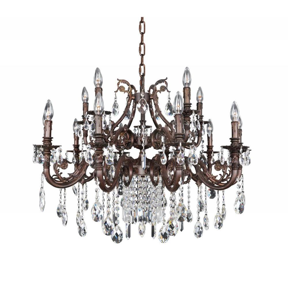 Avelli 15 Light Chandelier – Crystal+Form Allegri Crystal Lighting